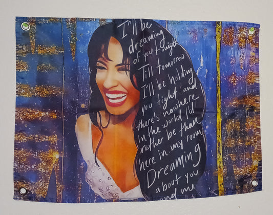 17x23 inches  BANNER  SELENA