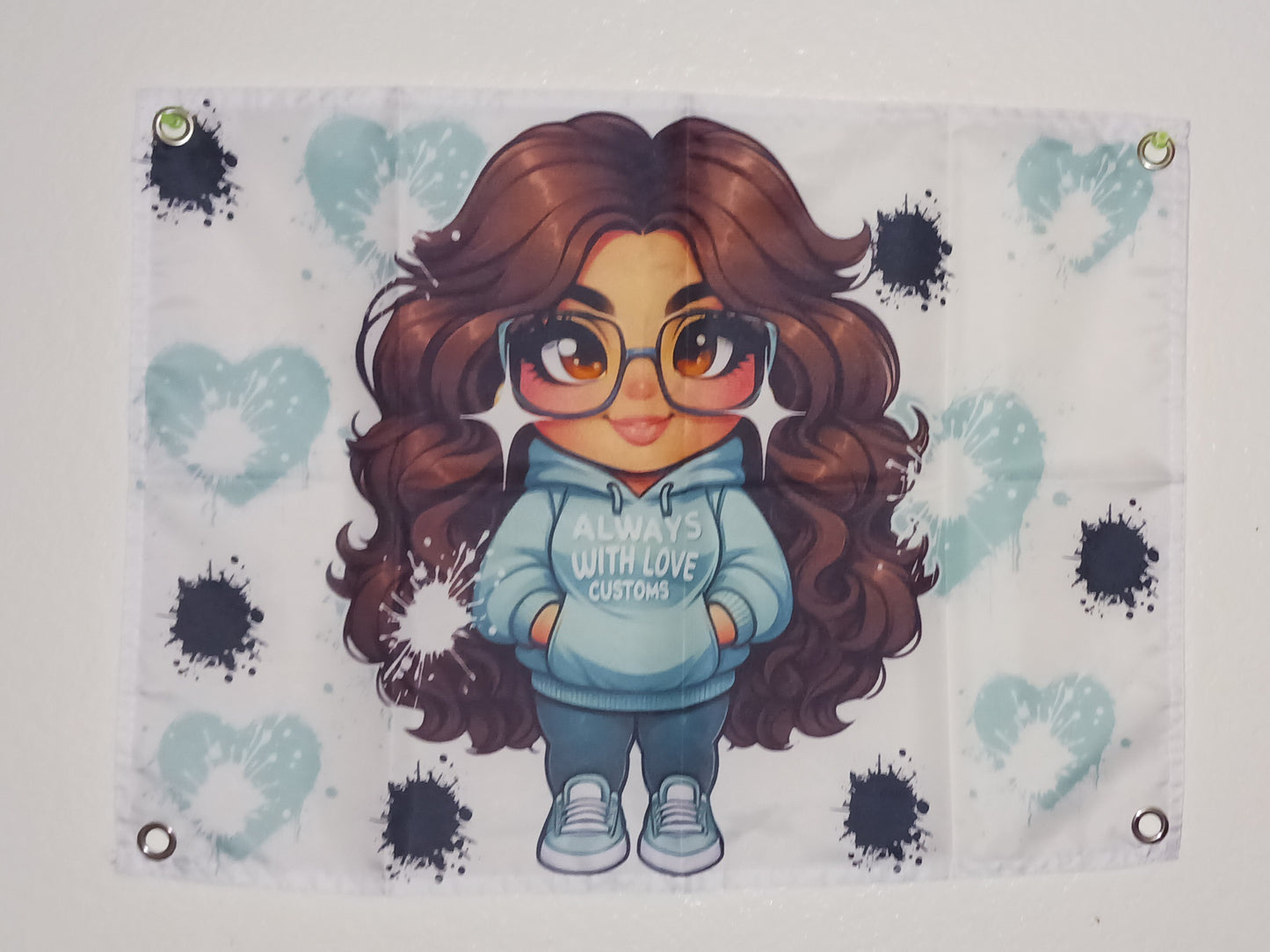 CUSTOM BANNER 17X23 INCHES