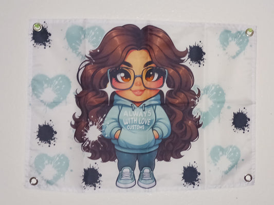 CUSTOM BANNER 17X23 INCHES