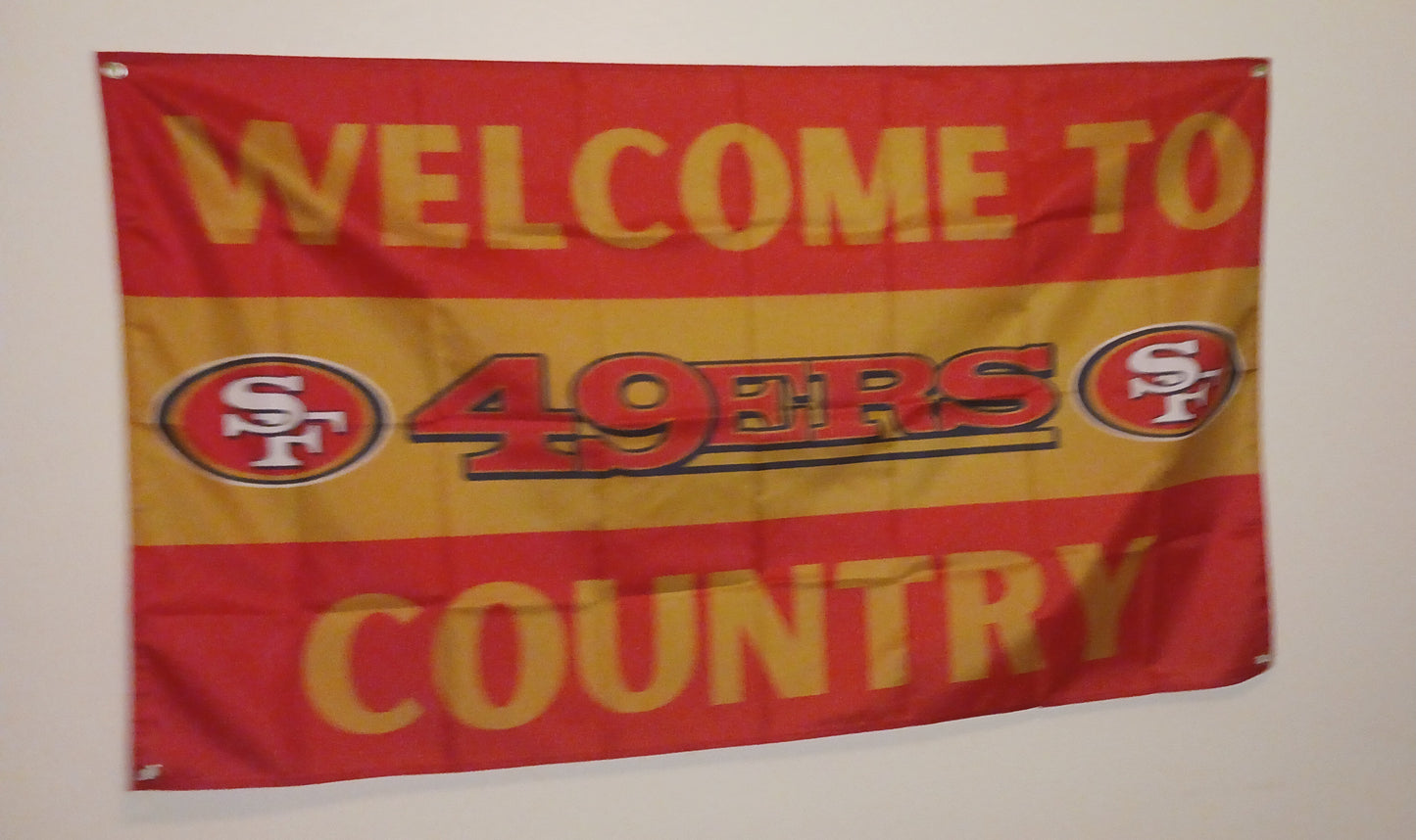 3x5 ft  football banner SF