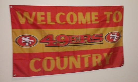 3x5 ft  football banner SF